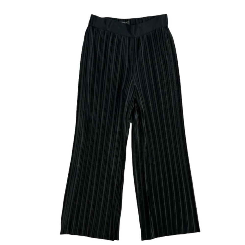 NWOT- Ann Taylor pleated wide leg pull on pants black Size 12 - Picture 4 of 9
